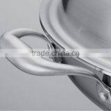 High Quality Highend Chinese Wok Round Bottom Composite Steel Wok thumbnail-3