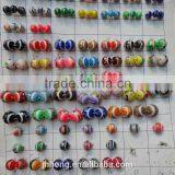 Colorful Flat Round Evil Eye Beads, Jewelry Accessories, High Quality Resin Beads thumbnail-2