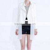Top Sale Chiffon Zipper Ladies Elegant Spring Coat,newest Italian Brand Coat,women Fashion Coat thumbnail-6