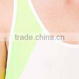 Oem Women's Clothing Hot New Design Sexy Lady Mesh Stitching Vest Chiffon Shirt thumbnail-4