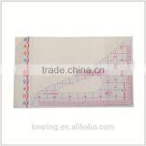 1.2mm Thickness 1:4 Plastic Sandwich Line Triangular Scale Ruler for Fashion Design# 8514 thumbnail-1