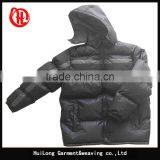 Outdoor Coats Padding Jackets With Hood Men Winter Padded Snowker PVC Jackets thumbnail-2
