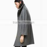 Grey Color Stylish Design Lady Coat thumbnail-5