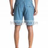 2017 Cusrom Men Board Shorts Stretch Waist Custom 100% Cotton Royal Oxford Shorts Double Flat Welt Back Pockets thumbnail-6