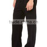 OEM Black Plain 100% Cotton Fleece Mens Sweatpants Grey Blank Loose Fit Sweatpants With Elastic Waistband thumbnail-2