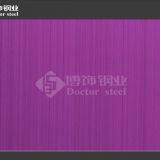 Color Decorative Stainless Steel Sheet,pink Hairline Stainless Steel Plate thumbnail-3