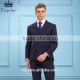 Daynoliao 2016 Latest Men Dress Business Suits Blue Vertical Stripe 3 Pieces Design Men Suits for Wedding thumbnail-5