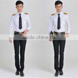 Juqian Custom Good Quality Long Sleeve Pilot Shirt,Man Airline Uniform,White Mens Airline Pilot Unform Shirts thumbnail-3