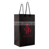 Textured Embossed Eurotote Shopping Bag - Fits 2 Wine Bottles, Dimensions Are 8" x 4.75" x 13.5" and Comes With Your Logo. thumbnail-1
