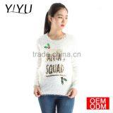 Hot Sale Winter Cozy Sweater Ladies Santa's Squad Christmas Sweater thumbnail-5