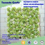 2017 Zhen Xin qi Crafts Artificial Silk Flower Wall for Wedding Backdrop Decoration thumbnail-4