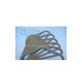 Velvet Clothing Hangers, Flocked Clothing Hangers (LD-F028) thumbnail-1