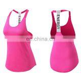 Cheap Wholesale 85% Polyester 15% Spandex Quick Dry Women Gym Tank Top Strech Fitness Yoga Woman Athletic Tank Tops thumbnail-1