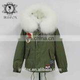 Irisfox 2016 Winter Warm Raccoon Fur Hooded Coat thumbnail-5