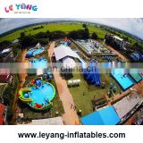 Land used water park slide / mobile amusement park for sale