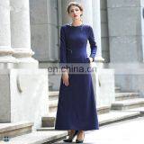 T-D626 Fashion Winter Wool Maxi Dress Custom Women Islamic Clothing thumbnail-1