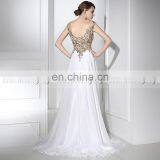 Best Selling Cap Sleeve Exquisite Beaded Chiffon Long Evening Dresses LX288 thumbnail-4