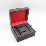 Black PU Leather Watch Box With Custom Insert for Holding Watch, Watch Strap, Warranty Card thumbnail-2