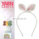 Yarncrafts Wholesale Costume Delicate Cute Playful DIY Crochet Bow Headband Kit for Women