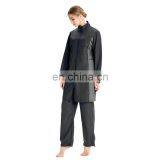 Islamic Swimwear Women Swim Wear Summer Female 3pcs Zipper Clothing Sets With Hoodie Islamic Clothing Bathsuit 5Colors & 5Size thumbnail-4