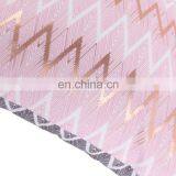 100% Cotton Geometric Wave Pink Home Indoor Decorative Square Throw Pillow Covers for Sofa Bedroom thumbnail-6