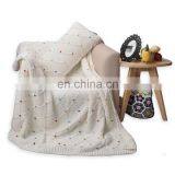 Home Decorative Knit White Throw Blanket for Couch Sofa Chair thumbnail-2