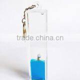 Liquid Bottle Shape Keychain With Fancy Floater thumbnail-1