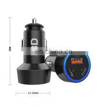 Metal 58W 3 Ports PD USB C Electric Car Charger Adapter Type-c Fast Charge Car Mobile Phone Charger