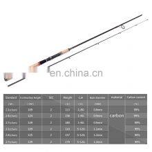 24T Высокоуглеродистая рыболовная удочка 2,1 м/2,4 м/2,7 м с керамическими направляющими кольцами, трубчатым сидением для катушки и пробковым рукоятником. Удочка для спиннинга thumbnail-2