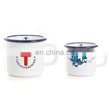 High quality popular new trending product personalized customized guaranteed quality green enamel mug for coffee
