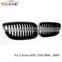 ABS Black Front Hoot Kidney Grille for BMW 3 Series E92 E93 M3 Pre-LCI 2006-2009 & E90 M3 Car Grill thumbnail-3