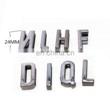 The Factory Wholesale Gold Color And Gunmetal Color Zinc Alloy 24mm DIY 26 Metal Letters For Shoes thumbnail-2