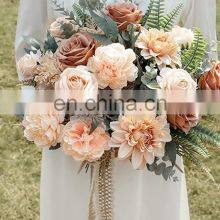 Gradient Color Flower Leaf With Stems Artificial Flowers Combo Box Set for DIY Wedding Bouquets Centerpieces Baby Shower Party thumbnail-3