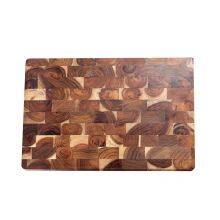 Premium OEM/Wholesale Custom Personalized Multifunction Acacia Wood Chopping Boards Block Kitchen Wooden End Grain Cutting Board thumbnail-4