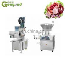 Factory Shanghai Meat Grinder Bowl Cutter Vacuum Stuffer Smoking Oven Automatic Sausage Production Line Making Machine Price thumbnail-2