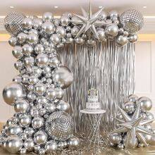 22-Inch 4D Disco Foil Balloons Metallic Round for 80s Retro Party Dance Birthday Celebrations Wholesale Decor thumbnail-2