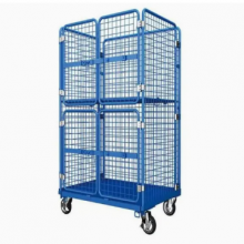 Smooth-Moving Platform Trolley With Metal Cage for Easy Transport