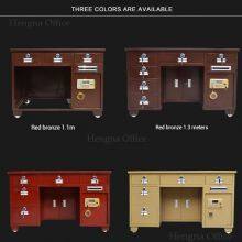 1.6m Metal Office Desk- ESD491 |Integrated Safe and Master-Key Dual Control for Jewelry Store & Luxury Showrooms thumbnail-3