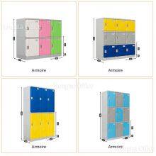 Industrial Grade ABS Lockers for Food Processing Plant, Heavy Load Bearing, High Impact Resistance Plastic Storage, Screw-free & Washable thumbnail-3