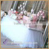 TC091(5) Elegant Wedding Party Decorations White Tulle Table Skirt thumbnail-6