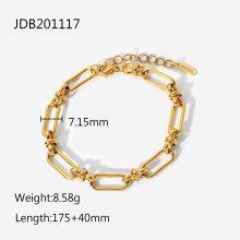 Gold Plated Stainless Steel Cuff Bangle Bracelet for Women Colorful CZ Stone Open Bracelet Waterproof Hypoallergenic Jewelry Wholesale thumbnail-1