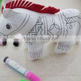 New Arrival Good Quality Washable Painting Plush Toy/Diy Painting Plush Toy For Kids thumbnail-5