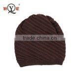 Labeling Multicolor Brown Knit Cap thumbnail-1