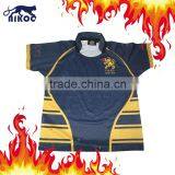100% Polyester Cool Dry Sublimated Printing Men's Rugby Football Jerseys thumbnail-1