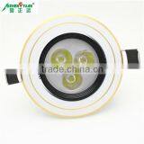 European Ceiling Recessed Dimmable LED Downlight 3w