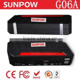 sunpow 12000mah New Multi-Function 12v car jump starter Mobile Power Bank Battery Charger with Air compressor
