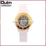 High Quality Custom Own Design Watch, Gold Case Promotional Silicone Watch thumbnail-2