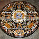 Black Marble Dining Table Top thumbnail-1