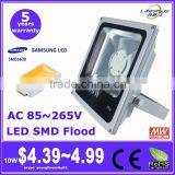 5 years warranty best price epistar chip outdoor SMD5730 30 watt led floodlight parts