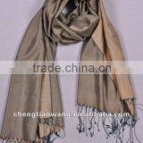 100% Silk Plain Reversible Scarf thumbnail-1